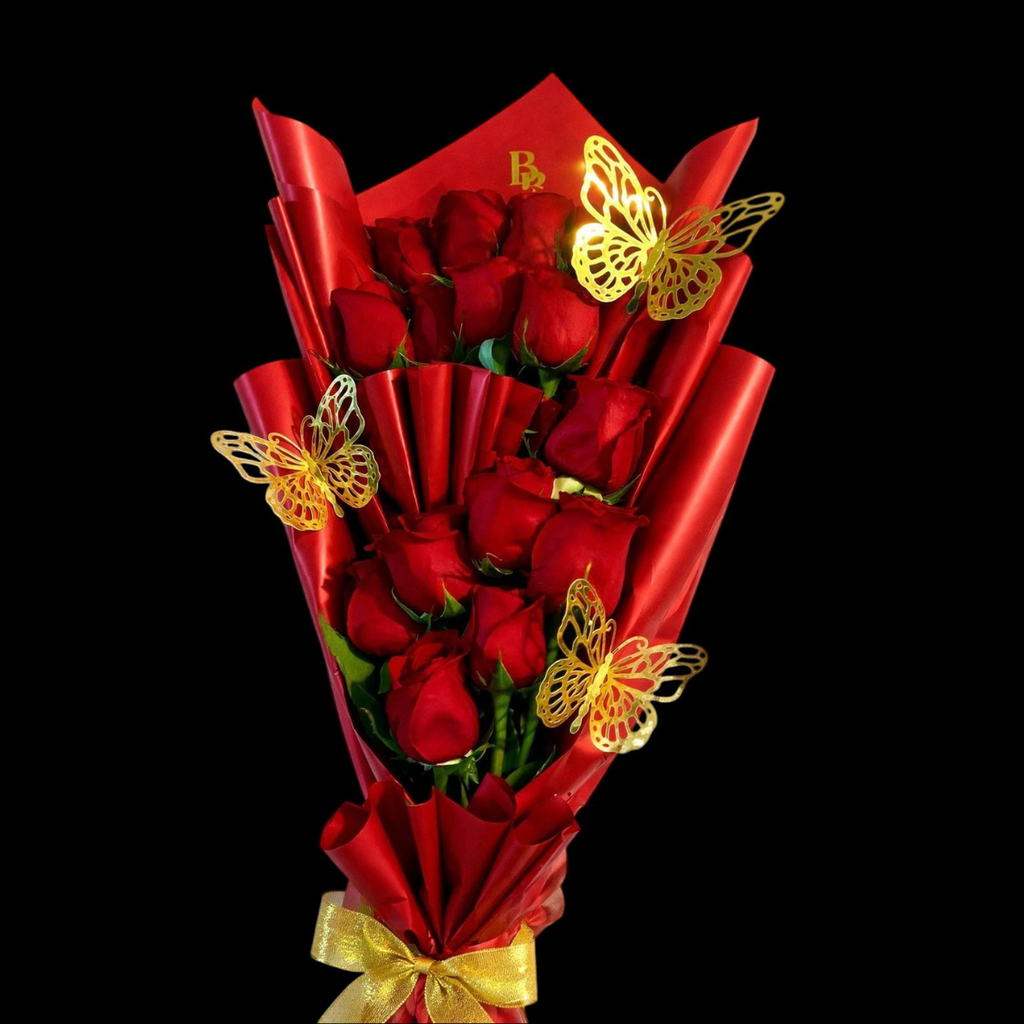 Luxury Flat Rose Bouquet